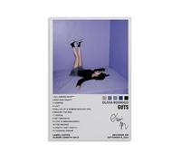 ECVHLXFQ Olivia Rodrigo GutsPop - Álbum clásico de canciones de rapero, impresión en lienzo, decoración de dormitorio, hogar, oficina, decoración para adolescentes, 30 x 45 cm, estilo sin marco, 11