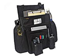 ECWKVN Organizador de archivos para asiento delantero de coche, para el cumplimiento de la ley, organizador de almacenamiento de vehículos con soporte dedicado para laptop, tablet, color negro