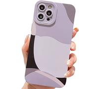 ECZOIL Funda Compatible con iPhone 12 Pro MAX de 6,7 Pulgadas,Cute Aesthetic Pintado Arte Lente Protector Delgado Caso de teléfono Suave TPU Mujeres niñas Phone Case for iPhone 12 Pro MAX-Negro