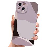 ECZOIL Funda Compatible con iPhone 14 de 6.1 Pulgadas,Cute Aesthetic Pintado Arte Lente Protector Delgado Caso de teléfono Suave TPU Mujeres niñas Phone Case for iPhone 14-Negro