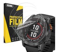 ECZOIL - Protector de pantalla de 4 piezas para Garmin Fenix 7 X, sin burbujas, antiarañazos de alta definición, transparente suave TPU película protectora ultra delgada