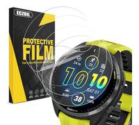 ECZOIL - Protector de pantalla de 4 piezas para Garmin Forerunner 965, sin burbujas, antiarañazos de alta definición, transparente suave TPU película protectora ultra delgada