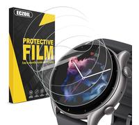 ECZOIL Protector de pantalla de 4 piezas para GTR 3, sin burbujas, antiarañazos de alta definición, transparente suave TPU película protectora ultra delgada