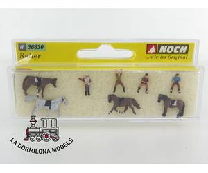 ED 36630 NOCH ESCALA N DIFERENTES JINETES Y CABALLOS - NUEVO (c62)