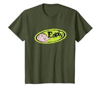 Ed EDD n Eddy Eddy Oval Camiseta, Niños, Verde Oliva, 6 años
