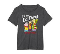 Ed, EDD n Eddy It's an Ed Thing Camiseta, Mujer Tallas Grandes, Jaspeado Oscuro, 4XL Grande