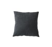ED ENJOY HOME Cojín desenfundable Cuadrado Terciopelo, 40 x 40 cm, Gris Oscuro, 100% poliéster, Tejido Certificado Oeko-Tex, colección Calin