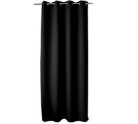 ED Enjoy Home - Cortina antifuego con Ojales, Negro, 140 x 260 cm, categoría ignífuga M1, 100% poliéster, colección Llama