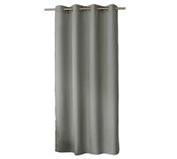 ED Enjoy Home - Cortina Decorativa con Ojales Plateados, 140 x 240 cm, Gris Claro, 100% poliéster, satén, colección básica