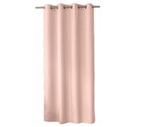ED Enjoy Home - Cortina Decorativa con Ojales Plateados, 140 x 240 cm, Rosa Vieja, 100% poliéster, satén, colección básica