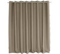 ED ENJOY HOME Cortina Ocultante de Gran Ancho, Poliéster, Beige Natural, 300L X 240H cm (1 Panneaux)