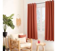 ED Enjoy Home - Cortina térmica Opaca (135 × 180 cm, Ojales metálicos, anticalor, antifrío, para Dormitorio y salón