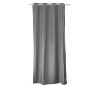 ED Enjoy Home Cortina térmica Opaca Gris Claro 135 × 240 cm, Ojales metálicos, anticalor, Antiarrugas, para Dormitorio y salón