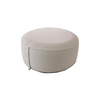 ED Enjoy Home - Puf de Exterior Redondo Hinchable, Beige Natural, 55 x 55 cm, con Funda colección jardín Costa