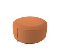 ED ENJOY HOME - Puf de Exterior Redondo Hinchable, Color Naranja, 55 x 55 cm, con Funda colección de jardín Borneo