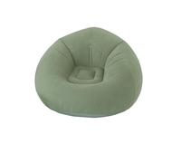 ED ENJOY HOME Sillón de Exterior Inflable 100x100 cm, Verde Salvia, 100% PVC Flocké, Colección Jardín Borneo