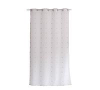 ED ENJOY HOME - Visillo con Ojales, Blanco, 140 x 240 cm, diseño de Plata Redonda Bordada, 100% poliéster, colección Smarties