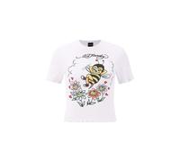 Ed Hardy Camiseta 'Biene' amarillo / naranja / negro / blanco L amarillo / naranja / negro / blanco