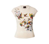 Ed Hardy Camiseta capuchino / amarillo / negro / blanco XL capuchino / amarillo / negro / blanco