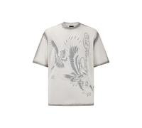 Ed Hardy Camiseta gris claro / blanco M gris claro / blanco