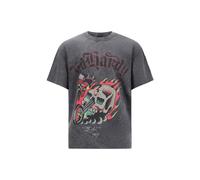 Ed Hardy Camiseta 'Skull Out Of Hell' amarillo / gris oscuro / rojo / negro XXL amarillo / gris oscuro / rojo / negro