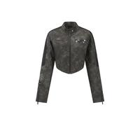 Ed Hardy Chaqueta de entretiempo '1971 Eagle' grafito / gris oscuro / negro / blanco S grafito / gris oscuro / negro / blanco