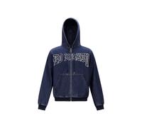 Ed Hardy Sudadera con cremallera 'Flaming' azul oscuro M azul oscuro