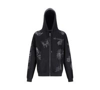 Ed Hardy Sudadera con cremallera 'Tattoo Club' gris / negro / blanco XXL gris / negro / blanco