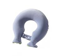 ED-Lumos Bolsa de Agua Caliente para Cuello, Forma U Ajustable con Correa, Alivio del Dolor Cervical y Hombros, Tela Suave Lavanda, Incluye Funda Extraíble Azul Marino