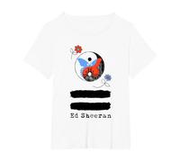 Ed Sheeran Ying Yang Camiseta, Mujer Tallas Grandes, Blanco, 5XL Grande