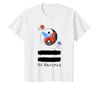 Ed Sheeran Ying Yang Camiseta, Niños, Blanco, 10 años