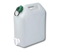Bidón Tanque de agua, Garrafa de plástico extafuerte con grifo 10, 15, 20L Al Aire libre, Camping cocina, comedor jardin exterior y bebidas
