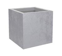 EDA Basalt'Up - Maceta Cuadrada (21 L, imitación de hormigón, Pared única, 29,5 x 29,5 x 29,5 x 29,5 cm, Color Gris hormigón
