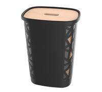 EDA - Baúl para pellets Jura Montania XL con ruedas 70 L - para 45 kg de Pellets - Negro, 010482 NO, 49,6 x 37,9 x 66,4 cm