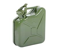 EDA - Jerrican metálico de 5 litros - Homologado para transporte hidrocarburos y productos peligrosos - 24,7 x 10,6 x 27,5 cm - Verde caqui