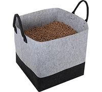 EDA Jura Montania - Bolsa de almacenamiento de pellets de fieltro para 40 kg de pellets - Gris y Negro