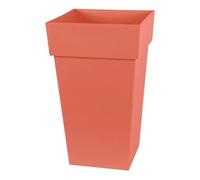 EDA Plastiques Maceta cuadrada alta Toscana 62 L 39 x 39 x 65 cm Naranja