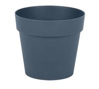 EDA - Maceta Redonda Toscana Ø 14 cm - Volumen 1,1 L - Ø 13,5 cm x 11,7 cm - Azul Jean
