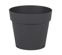 EDA - Maceta Redonda Toscana Ø 15 cm - Volumen 1,6 L - Ø 15,3 x 13,7 cm - Gris Antracita