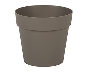 EDA - Maceta Redonda Toscana Ø 15 cm - Volumen 1,6 L - Ø 15,3 x 13,7 cm - Gris Pardo