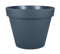 EDA - Maceta Redonda Toscana de 40 cm de diámetro - Volumen 23 L - Ø 39,5 x 31 cm - Azul Jean
