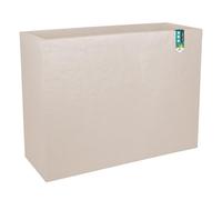 EDA - Muret Loft L Volcania 46 L - Decoración de Piedra - Doble Pared - Zona de retención de Agua - 78 x 29 x 60 cm - Beige Piedra