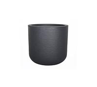 EDA PLASTIQUE - Maceta redonda Graphit'Up 40 cm - 32,5 L - Gris antracita
