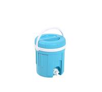 Eda Plastiques EDA_Fontaine 4 L ISOTHERME Avec POIGNEE, TOTALEMENT ISOLEE, COUVERCLE COMPRIS Dim.: E 23,3 X H 26 CM_Bleu Turquoise-INT. Blanc_10195 B.TU/BL CX6, Mixto Adultos, No Color, 30x20x20 cm