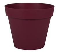 EDA - Maceta Redonda Toscana de 30 cm de diámetro - Volumen 10 L - Ø 29,5 x 24 cm - Rojo Borgoña