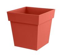 EDA Toscana - Maceta Cuadrada de 39 cm, Volumen 38 L, 39 x 39 x 39 x 39 cm, Tierra Batida