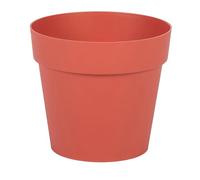 EDA Toscana - Maceta Redonda (14 cm, 1,1 L, diámetro de 13,5 x 11,7 cm), Color Naranja
