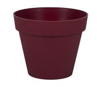 EDA Toscana - Maceta Redonda (20 cm de diámetro, 3 L, diámetro de 20 x 17 cm), Color Rojo Burdeos