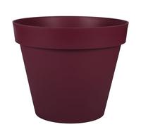 EDA Toscana - Maceta Redonda (48 cm, 43 L, diámetro de 47,5 x 39 cm), Color Rojo Burdeos