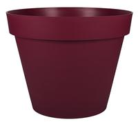 EDA Toscana - Maceta Redonda (60 cm de diámetro, 76 L, 59 x 47 cm), Color Rojo Burdeos